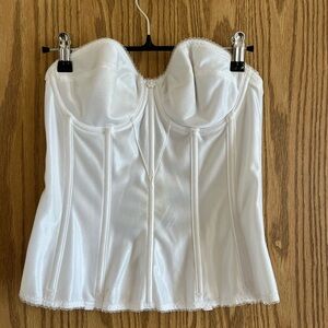 white corset top